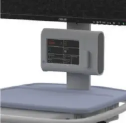 Exura cart close up image of tray