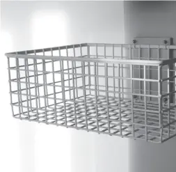 Exura cart close up showing wire basket