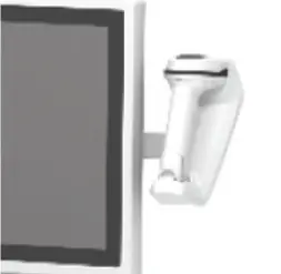 Exura cart close up photograph showing scanner attachment