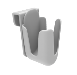 Zippy X300 EPR Laptop Cart mouse holder shown on a transparent background